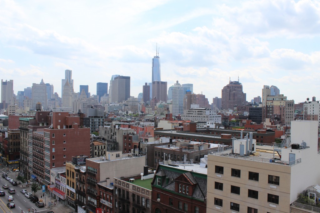 Love this view of Manhattan facing south/west, from the top of The New Museum in the Bowery. 